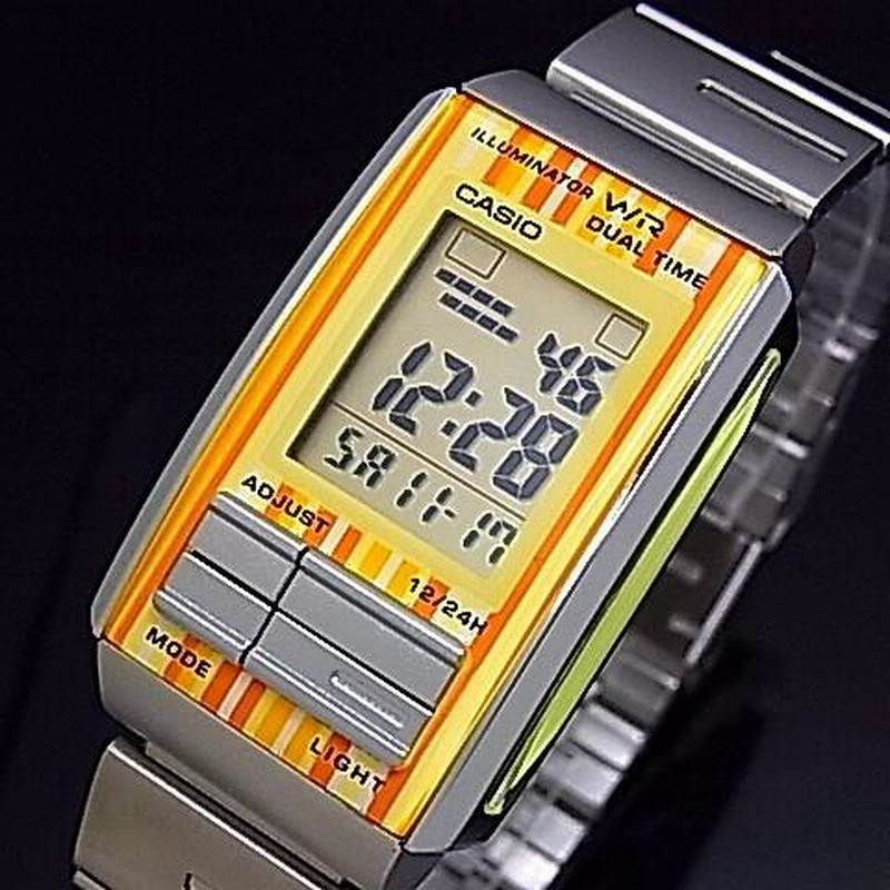 CASIO FUTURIST カシオ フューチャリスト ボーイズ 腕時計 オレンジ/イエロー LA-201W-9C 海外モデル |  LINEブランドカタログ