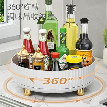 🌟特價 免運下殺🎉旋轉調料置物架 360度旋轉調料架 廚房專用 醬醋調味料收納盒 多功能廚房用品 收納盒 JH