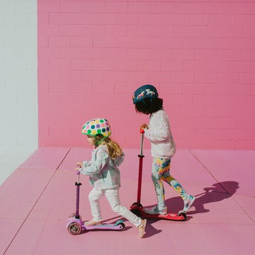 Micro - 瑞士 Maxi Deluxe 兒童滑板車-紅色