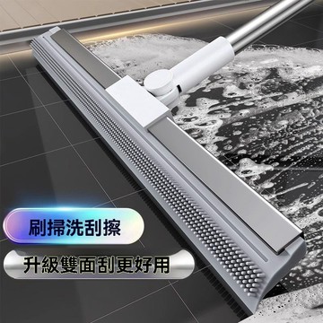 🔥臺出+99免運✨凸點雙面魔術掃把刮水拖地兩用浴室刮地板刮水器軟膠條刷地神器