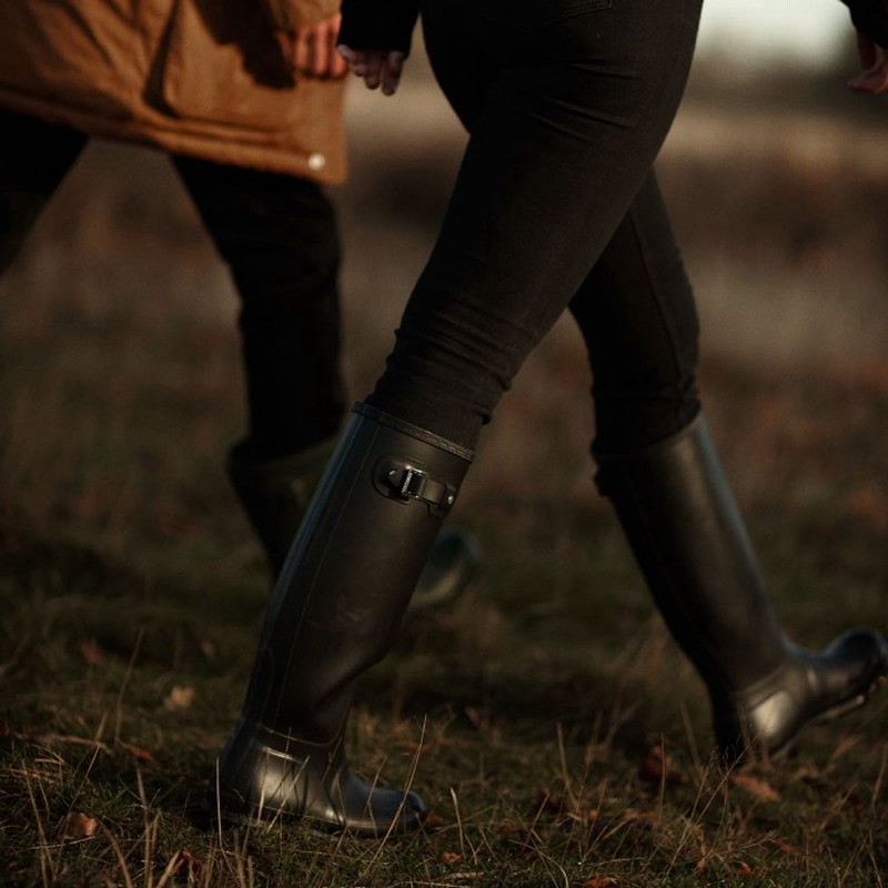 HUNTER ブラック ロングブーツ UK 6