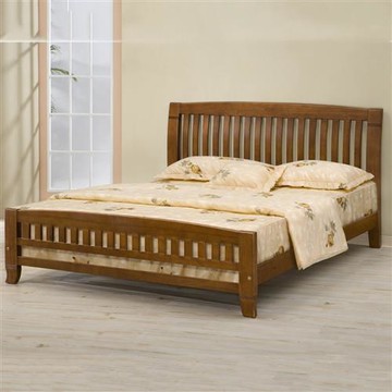 MUNA 巴比倫黃檀實木5尺雙人床架(實木床板)