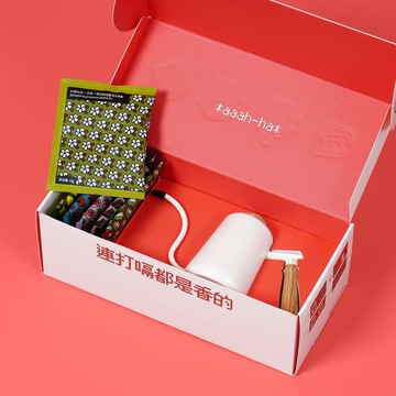 小禮盒-1壺6咖啡 aaah咖啡