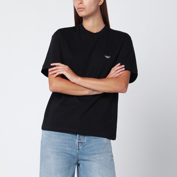 Black S/S Heart Patch T-shirt