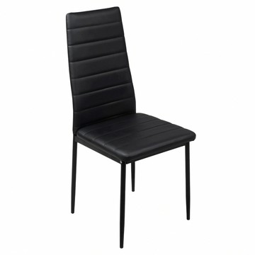 E-home Mano曼諾經典高背餐椅 HTU010C  1個  黑色