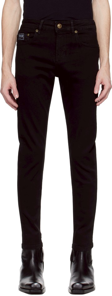 Versace Jeans Couture 黑色 Piece Number Slim 牛仔裤