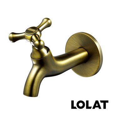 【LOLAT】簡約人字型長栓/霧青古銅C1005｜銅/不易生鏽_廠商直送