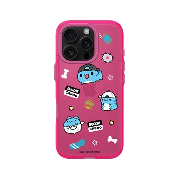 iPhone 16 Pro Clear 粉漾桃 - 貓貓蟲咖波 Bugcat Capoo - 街頭咖波