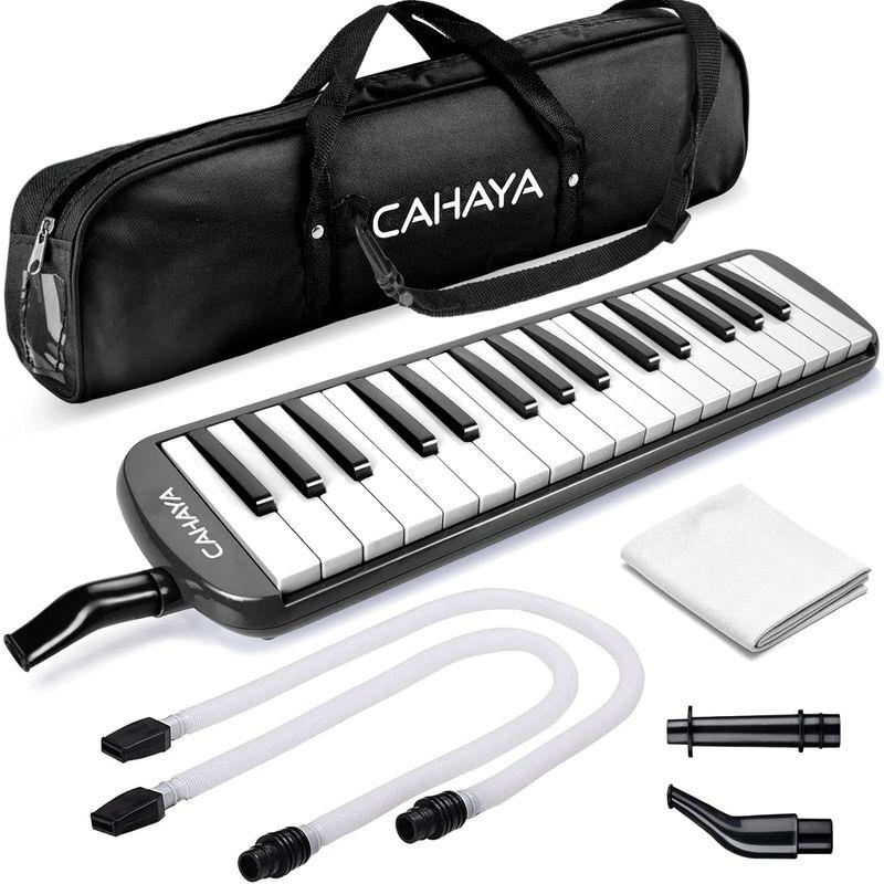 CAHAYA Melodica 鍵盤ハーモニカ 32鍵 FDA認証取得 最新2Way仕様 立奏卓奏 手提げ 肩掛け メロディー ピアノ 32