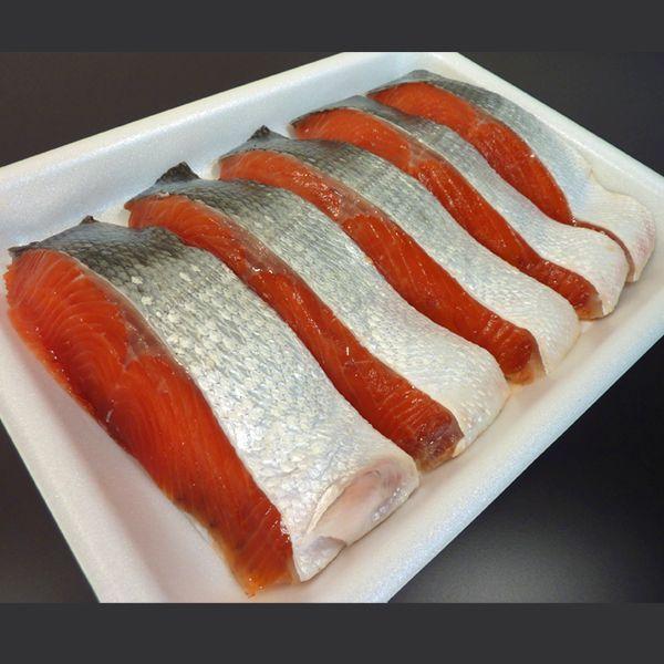 天然・塩紅鮭(サケ) 特大切身5切 甘塩