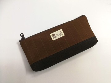 筆袋/錢包/化妝包/收納包M10-010咖啡色 (獨一商品)
