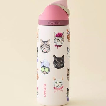 OWALA UO EXCLUSIVE CAT&DOG COLLAGE FREESIP 32OZ 貓狗拼貼 不銹鋼 保冰杯 945ML