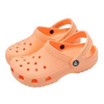 Crocs 洞洞鞋 Classic Clog K 中大童鞋 橘 太陽石橙色 涼拖鞋 卡駱馳 20699186A