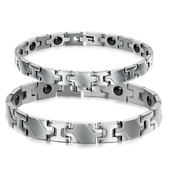 《316小舖》今天特價【N53】(優質316L醫療鋼手鍊-真愛黑膽磁石手鍊男女手鍊鍺石手鍊情人手鍊磁性手鍊抗過敏手鏈)