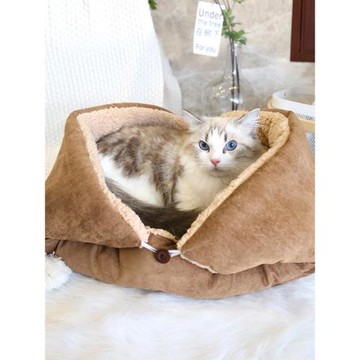 可折疊貓窩冬季保暖狗窩可拆洗冬天寵物小型犬小狗貓咪睡覺的墊子