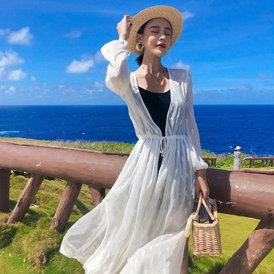 カーディガンレディースuvカット紫外線対策冷房対策ロングカーディガンロング丈前開き夏シフォンアウター羽織大きいサイズ薄手2way 通販 Lineポイント最大get Lineショッピング