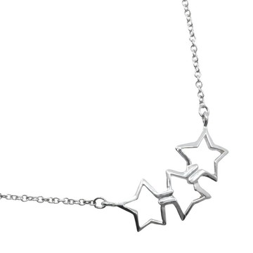 【日本直送】Tiffany & Co. 經典三環星星 頸鍊 純銀 925 星星 墜飾 約2.3g 貴賓級中古品