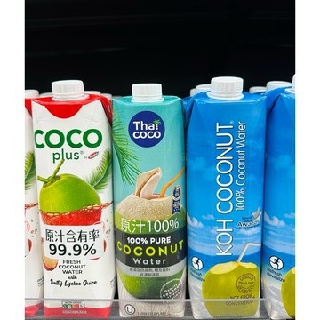 泰國🇹🇭酷椰嶼 椰子水THAI COCO 100%純天然椰子水 Cocoplus 椰子水 鹹荔枝味 椰子水1000ml