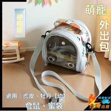 【台灣出貨】鸚鵡外帶包 單肩斜挎包 倉鼠 蜜袋鼯 出行攜帶籠 牡丹 虎皮 外出鳥包 鳥籠