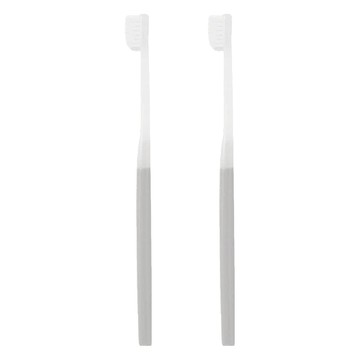 MUJI 無印良品 可替換刷頭的牙刷 一般刷頭 一般刷毛 灰色  2支  1入