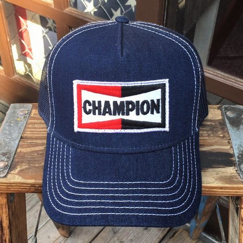 CHAMPION チャンピオン ビンテージ ワッペン付き デニムキャップ OTTO