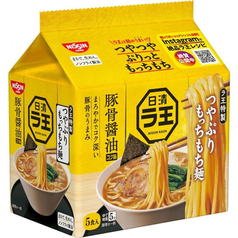 日清食品 日清ラ王 豚骨醤油 5食パック インスタント袋麺 (100g×5食)×6個