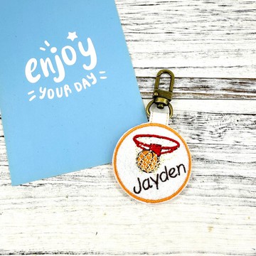 M81-刺繡球隊姓名吊牌 籃球 背包掛牌