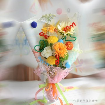 畫畫花花親子花束創作課
