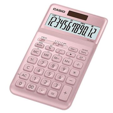 卡西歐CASIO時尚霧面桌上型計算機/12位元/JW-200SC-PK/粉紅香檳