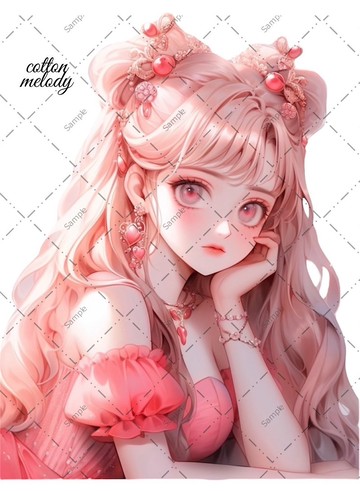 original sticker no.142 人物貼紙 原創貼紙 人像貼紙 女孩貼紙 原創人物貼紙