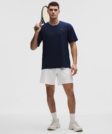 Striped Mesh Tennis Shorts 7" Size Large