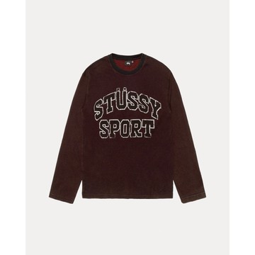 AirRoom 正品 2024AW STUSSY 2TONE COTTON MESH LS CREW 水洗 網眼 長T