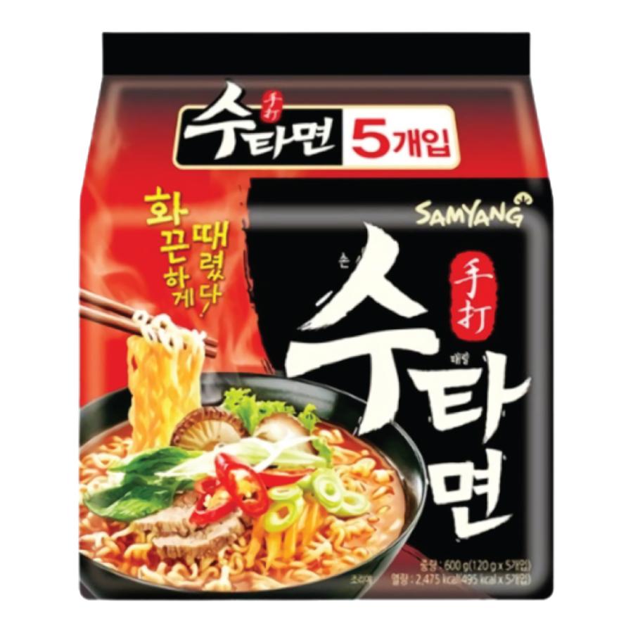 三養 スタ麺(手打麺) 120g 5個   韓国食品 韓国ラーメン スタメン