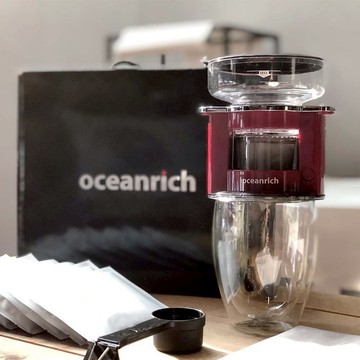 【限時限量】OCEANRICH歐新力奇 便攜式旋轉咖啡機禮盒組 交換禮物 聖誕禮物