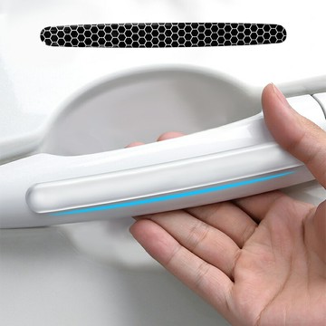 軟滴膠車門把手貼 4入 門把保護貼 門把貼 汽車防撞條 車門防撞條 車用防撞條 車身防刮【CW0115】普特汽車精品