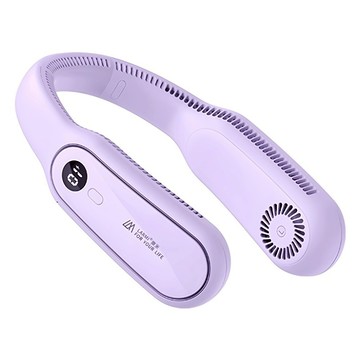 LARMi 樂米 無葉掛脖風扇 雙核引擎 3速調節 4000mAh 電池  LM12  紫色