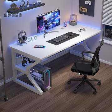 電腦桌  臺式家用現代電競桌 簡易工作臺寫字書桌 學生學習桌子辦公桌qxm9041