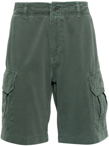Moschino - logo-embroidered cotton cargo shorts - men - Cotton - 48 - Green