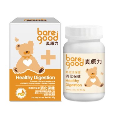 bare good真原力-熱激活保健-消化保健 60g (BG-EAA041) x2入組 (購買第二件贈送寵物零食x1包) 台灣公司貨