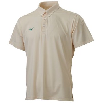 MIZUNO 美津濃 短袖上衣 男 POLO衫 吸濕排汗 奶霜白 32TAC01603