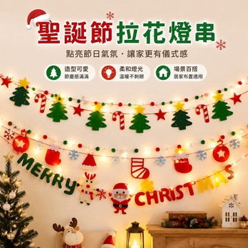趣享優品 聖誕節裝飾 圣誕節裝飾用品ins圣誕樹麋鹿老人拉花餐廳墻面裝飾壁飾場景布置聖誕氛圍 房間佈置 大門裝飾 佈置