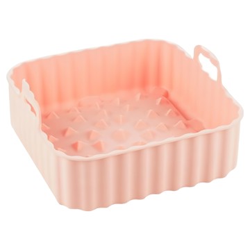 sillymann 時尚美型100%鉑金矽膠方型氣炸烘烤籃(L)-1750ml  20 x 20 x 9cm  1個