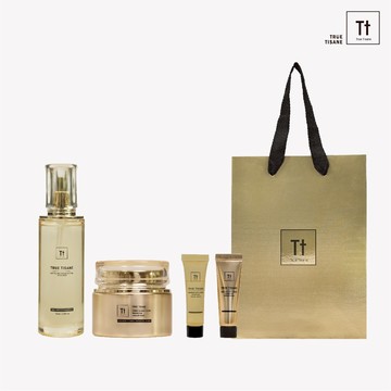 耶誕限定禮包｜Tt 人蔘逆齡彈潤面膜｜專利三層抗老技術 澎潤提亮｜換季潤膚不乾癢【TRUE TISANE】