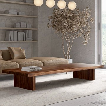 茶几 邊桌 現代侘寂風輕奢復古實木茶幾簡約客廳原木松木民宿茶桌全實木桌子S0128公司貨