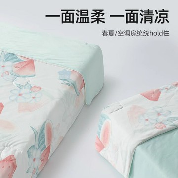 公司貨 免運 快速出貨 桑蠶絲嬰兒被子夏涼被寶寶蓋毯春夏季兒童幼兒園空調被成人