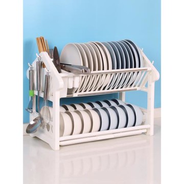 廚房置物架碗盤收納架瀝水架多功能碗碟裝碗筷箱盒籃晾放碗架臺面