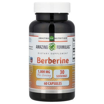 Amazing Nutrition, 小檗鹼，1000 毫克，60 粒膠囊（每粒膠囊 500 毫克）