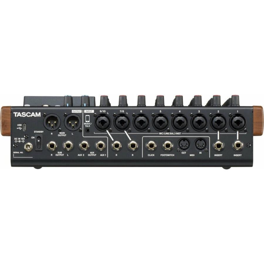 TASCAM Model 12 RC-1F CS-MODEL12 オールインワン・プロダクション・ミキサー レコーダー フットスイッチ ケース付