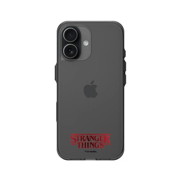 iPhone 17 Clear (相機按鈕) 酷墨灰 - Stranger Things - 經典 LOGO