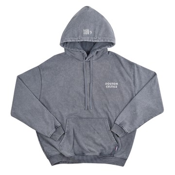 NBA 水洗 落肩 連帽T恤 塞爾提克隊 灰色-NBAWHOGR_BOS